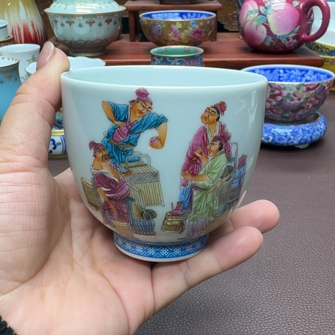 瓷片景德镇仿古手工制作精品展示