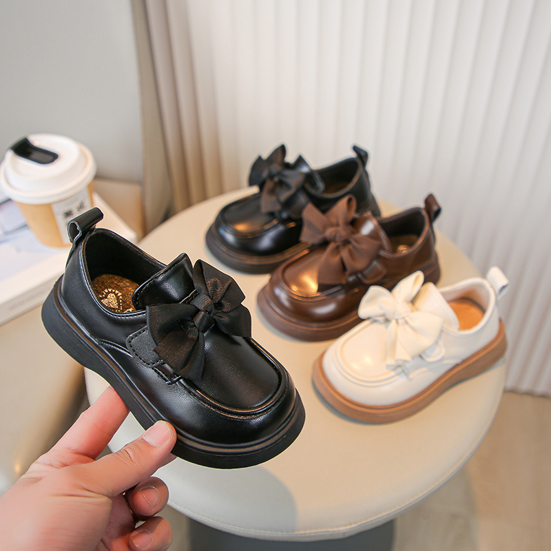 女童宝宝公主鞋2025春秋新款童鞋女孩英伦小皮鞋女宝宝软底英伦风