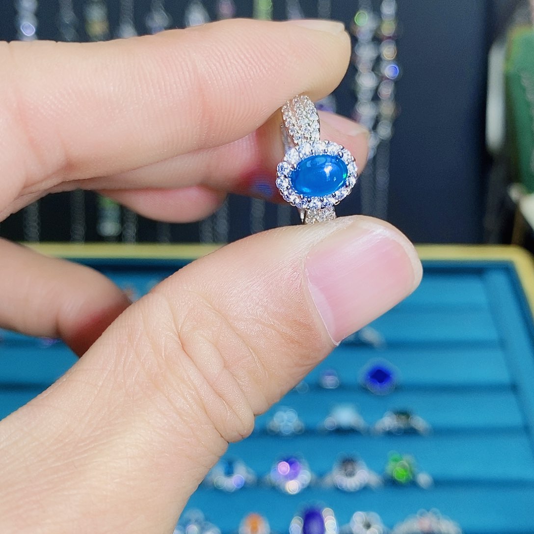 紫晶珠宝半成品银S925镶嵌