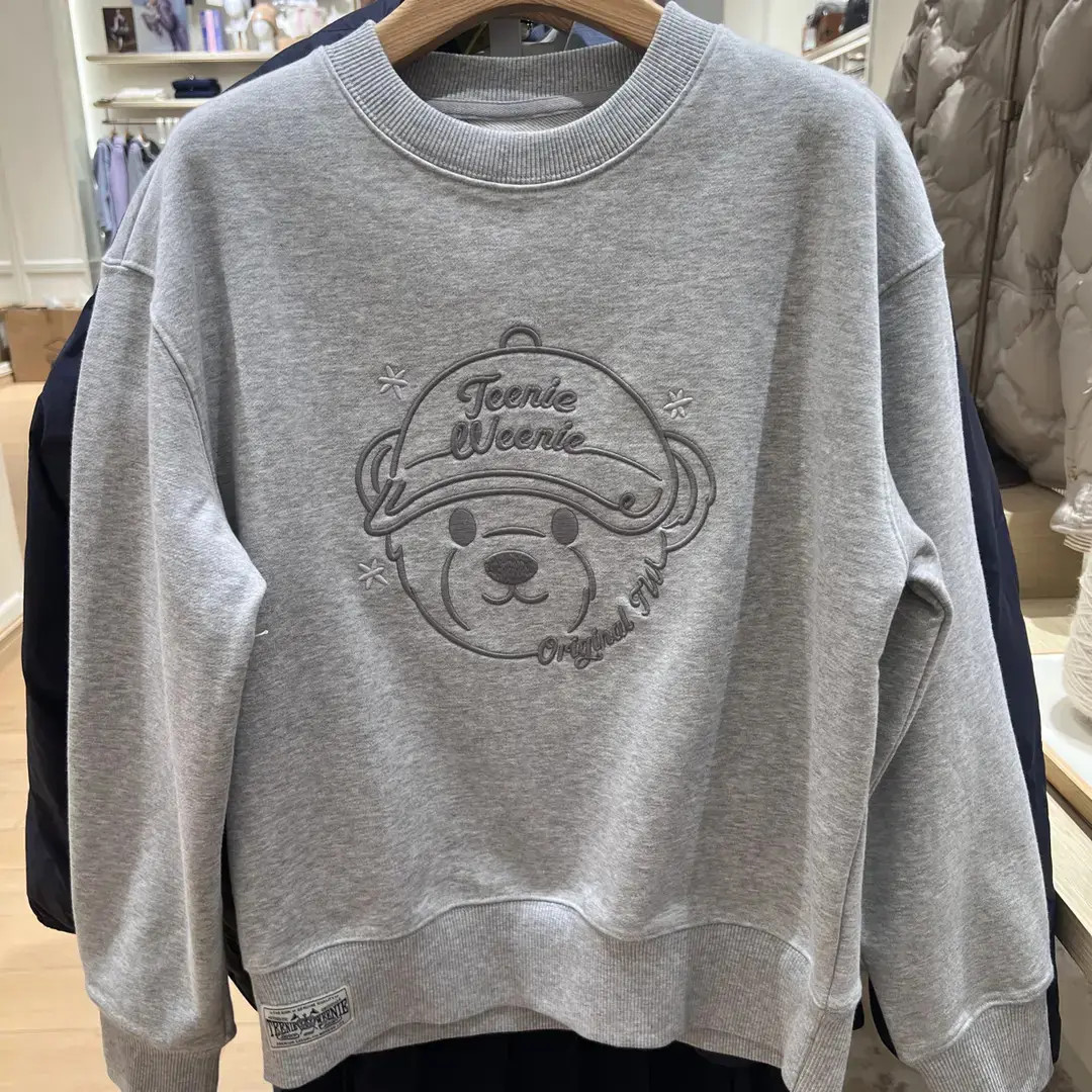 Teenie Weenie小熊圆领套头卫衣26年春季新款TTMA2612C2E