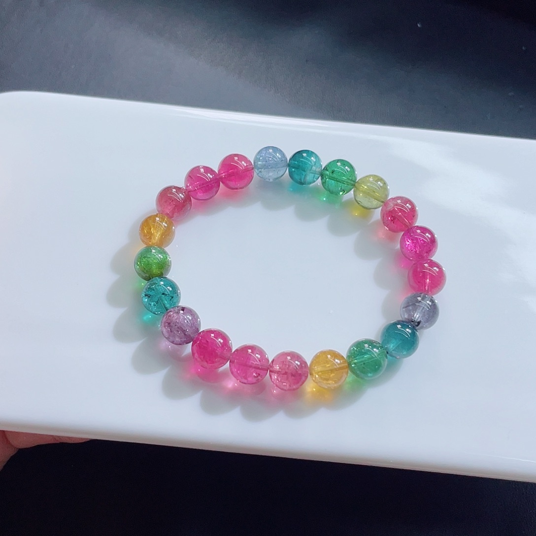 未镶嵌碧玺手链8.6mm左右