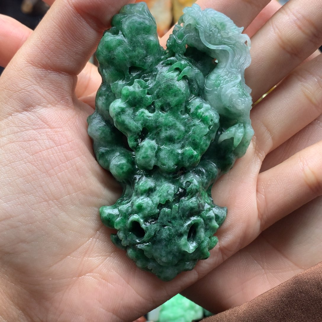 馗***定制翡翠未镶嵌翡翠