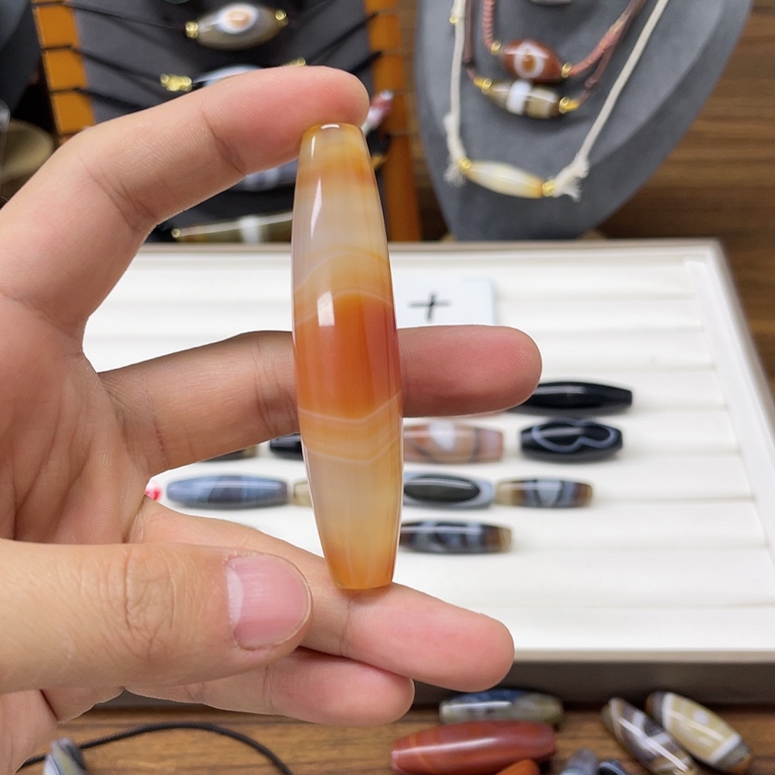 青***玉玛瑙/玉髓合金颈饰