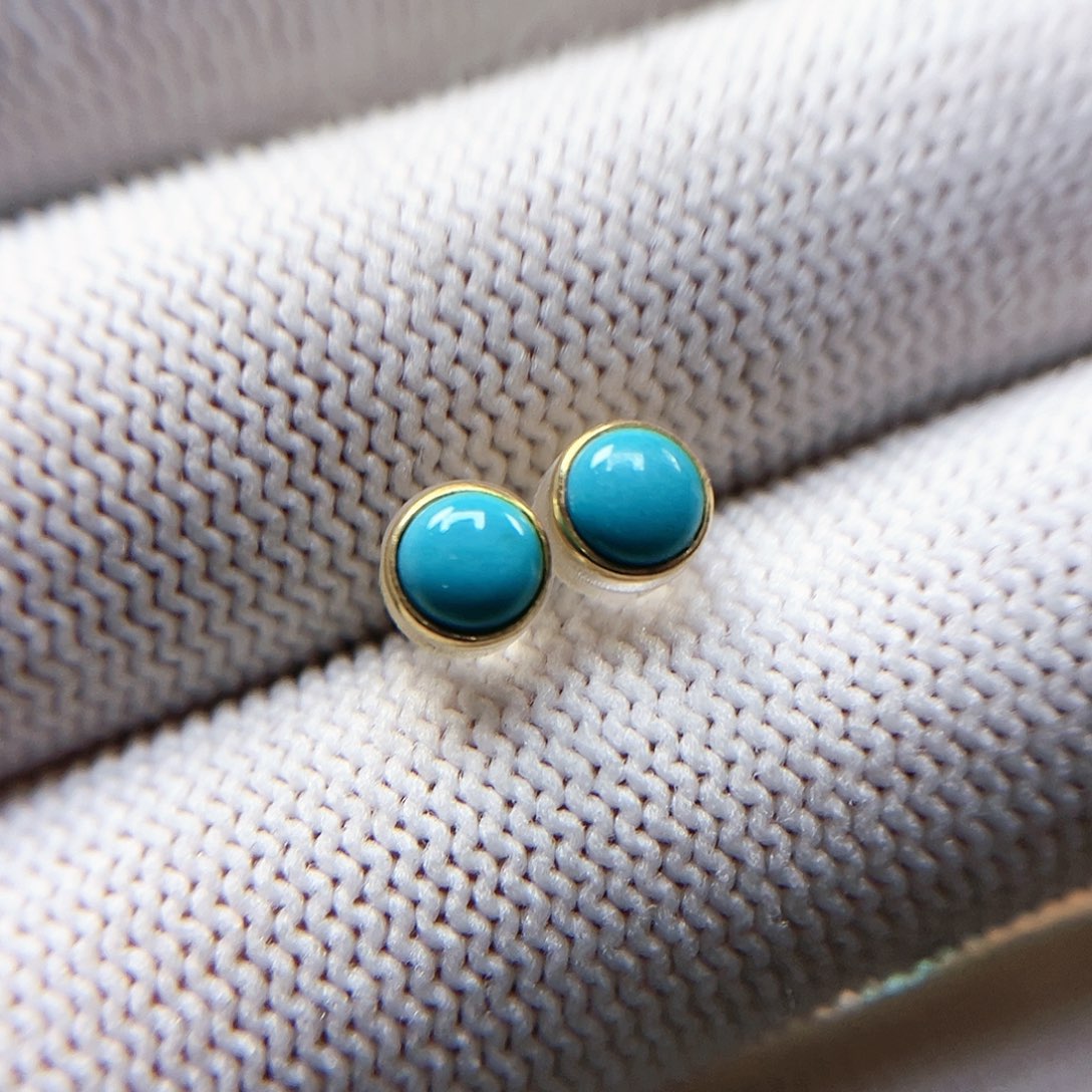 绿松石配饰18K金镶嵌