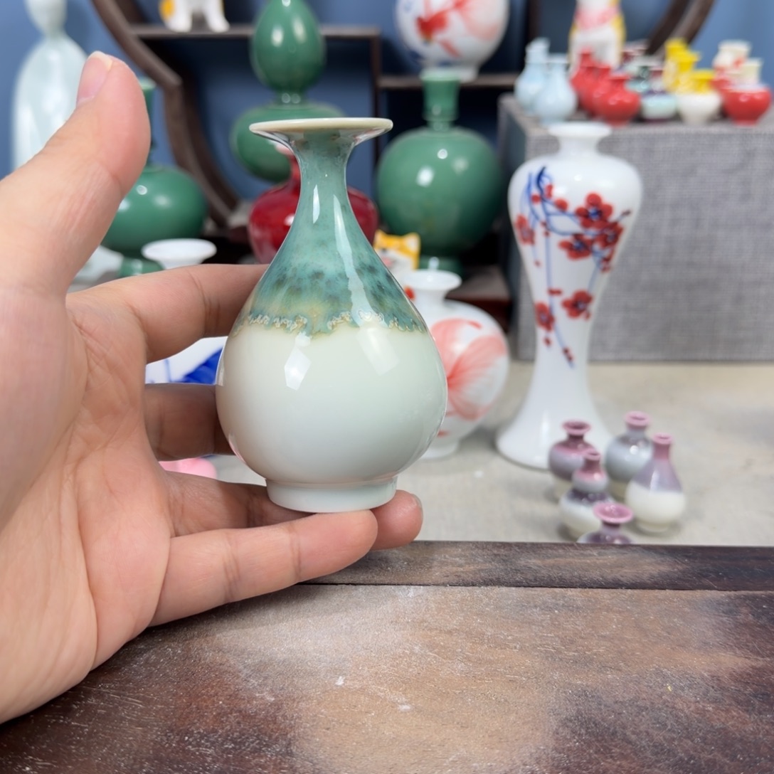 陶瓷手工小花器摆件