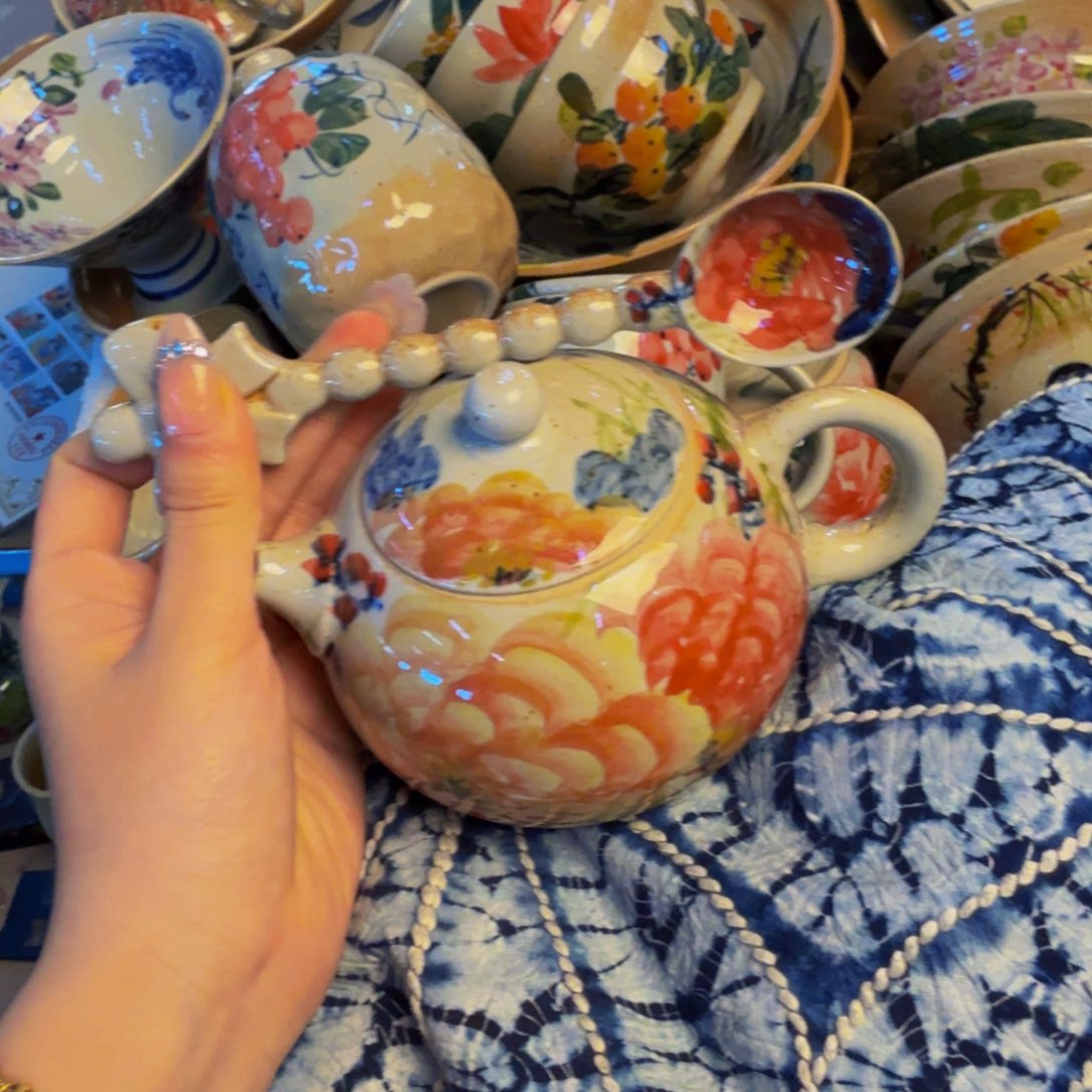 想***柳瓷片景德镇陶瓷手工手绘