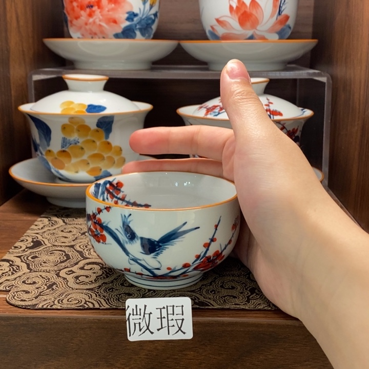 釉下老陶泥手工绘制