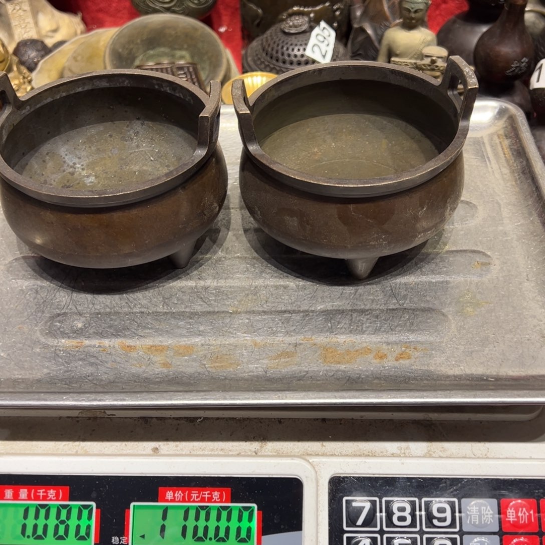 好***。黄铜摆件，文房摆件