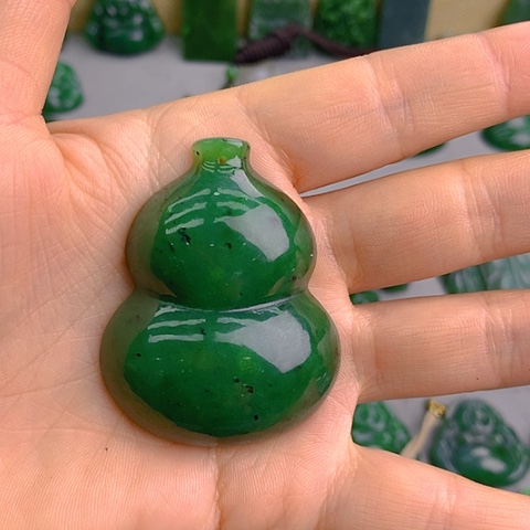 未镶嵌和田玉挂件用****3大葫芦