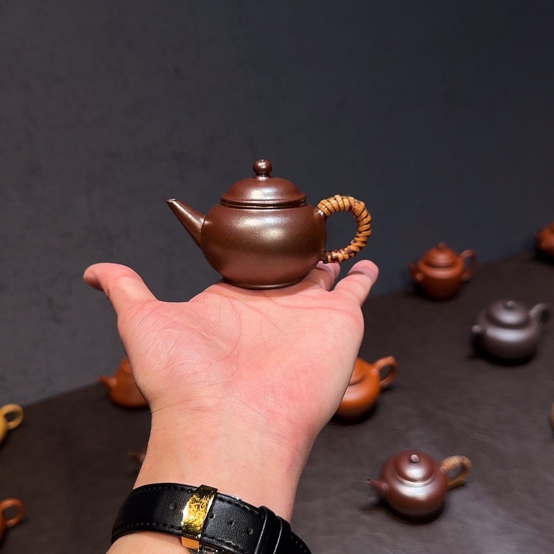 ≡***紫砂茶壶柴烧水平 千禧紫泥 80cc
