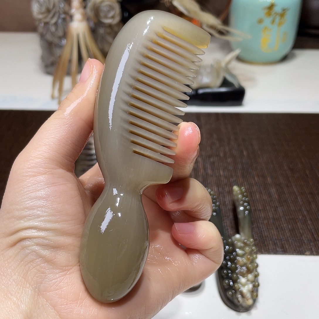 高牦牛角手柄梳厚2.4