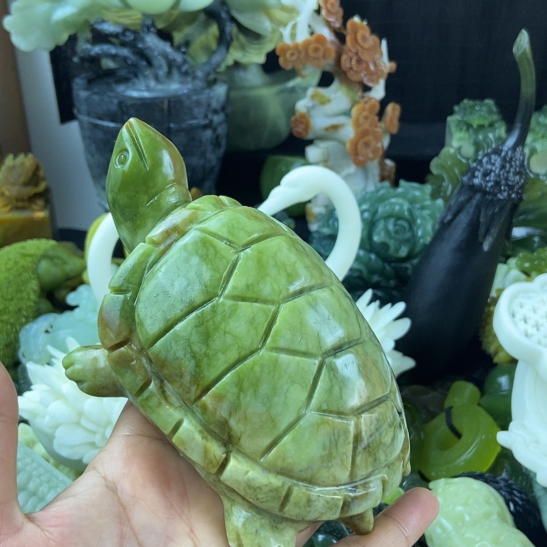 未镶嵌蛇纹石玉手把