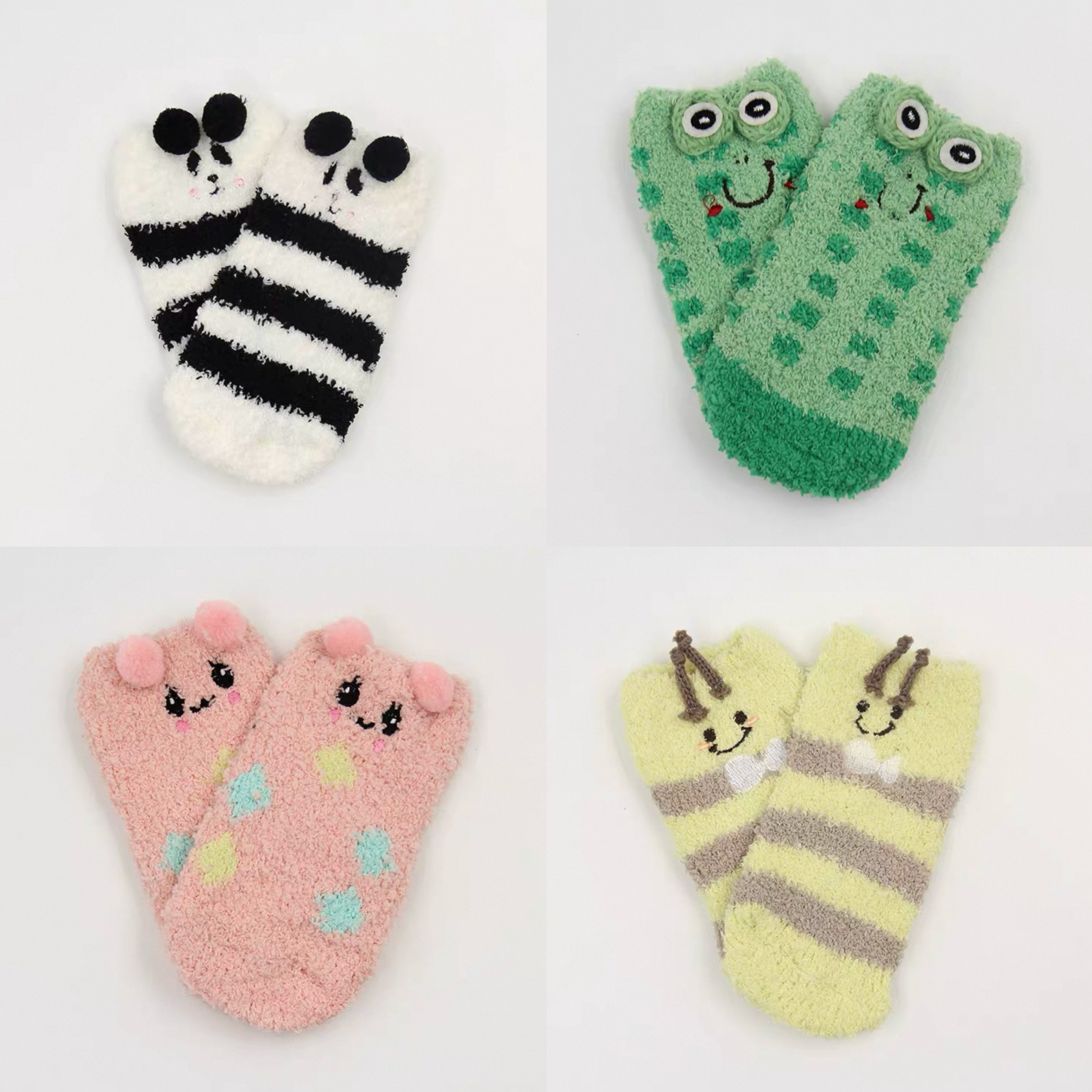 W1Z-儿童绒绒袜子防滑底（3岁内）