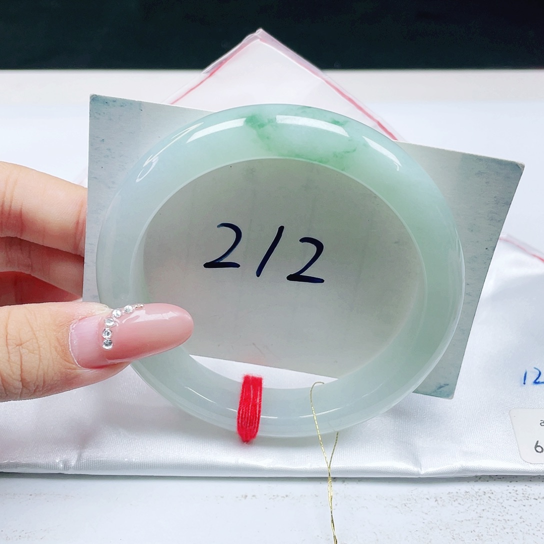 翡翠未镶嵌手镯 正圈61+