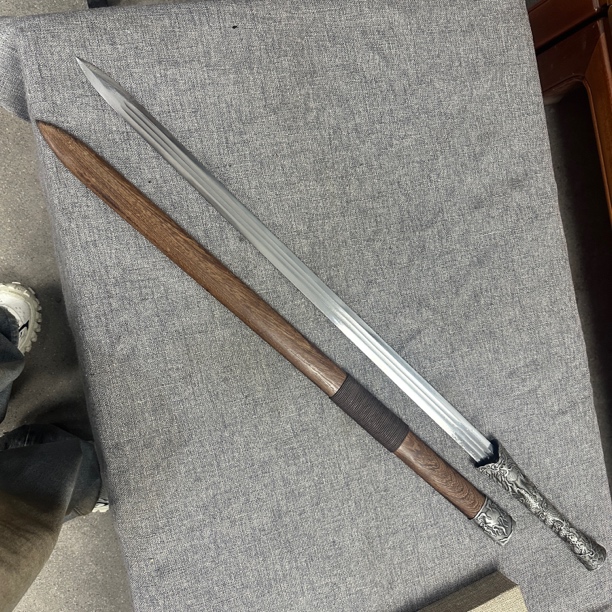 唐横刀龙泉昊天宝剑一体刀剑绣春刀锰钢唐剑刀具防身冷兵器未开刃