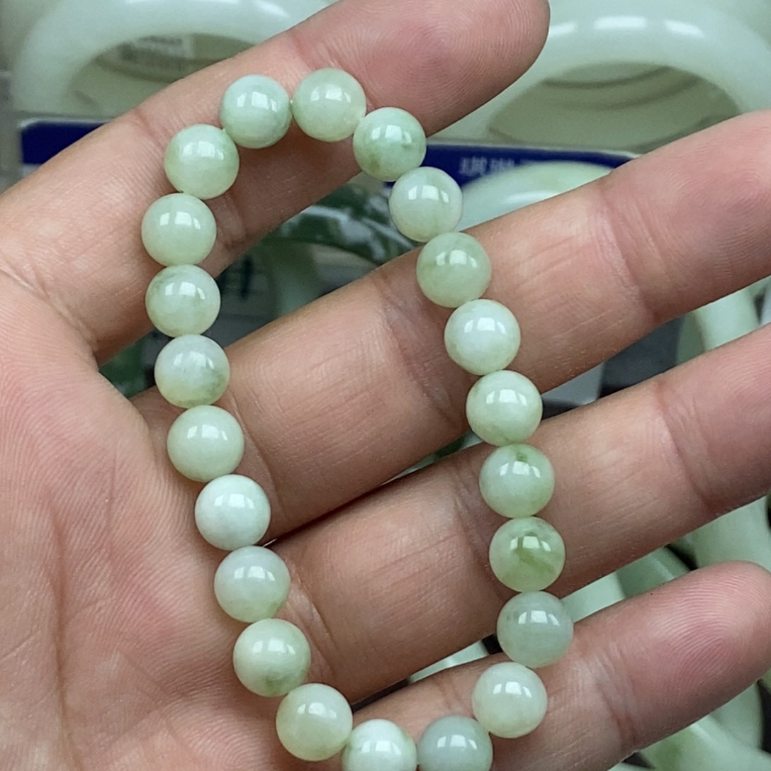 蛇纹石玉未镶嵌手链