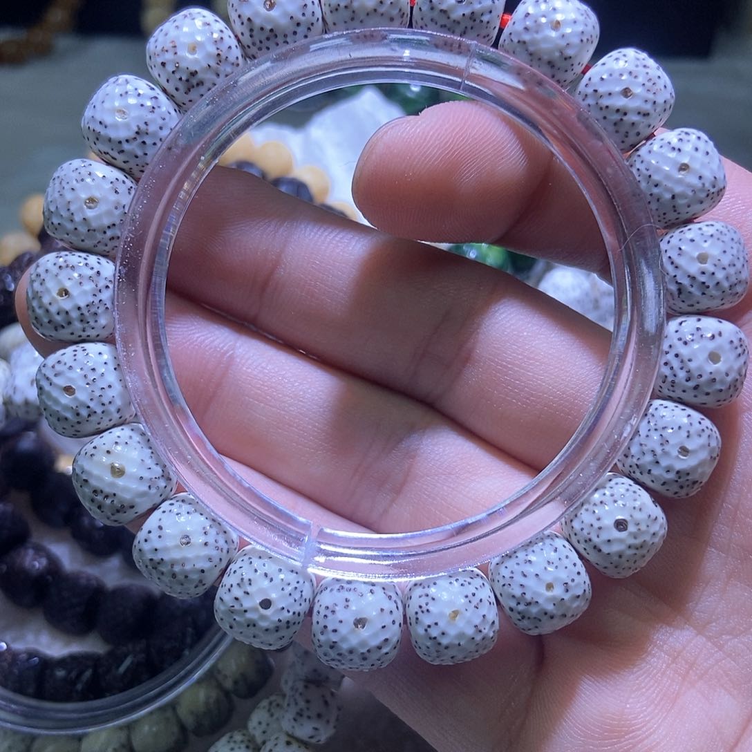 星月菩提手串雪*柔原白龙鳞