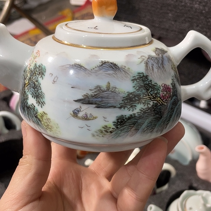 摆件陶景德镇陶瓷主人杯233