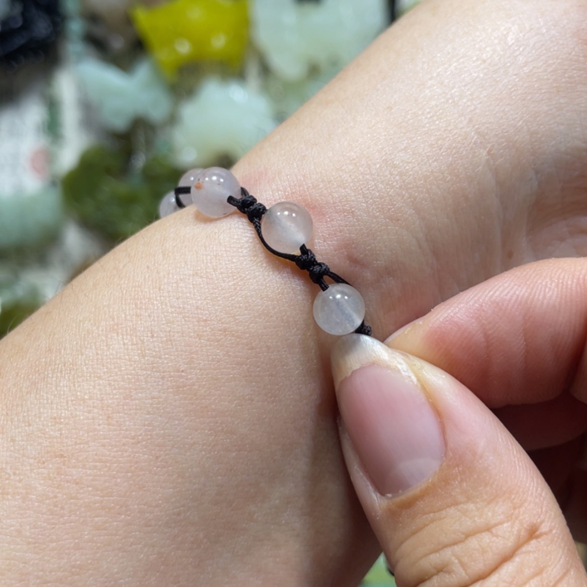 【闪购商品】岫玉颈饰未镶嵌小**子手绳