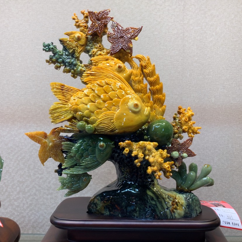 【闪购商品】蛇纹石玉摆件覆膜未镶嵌