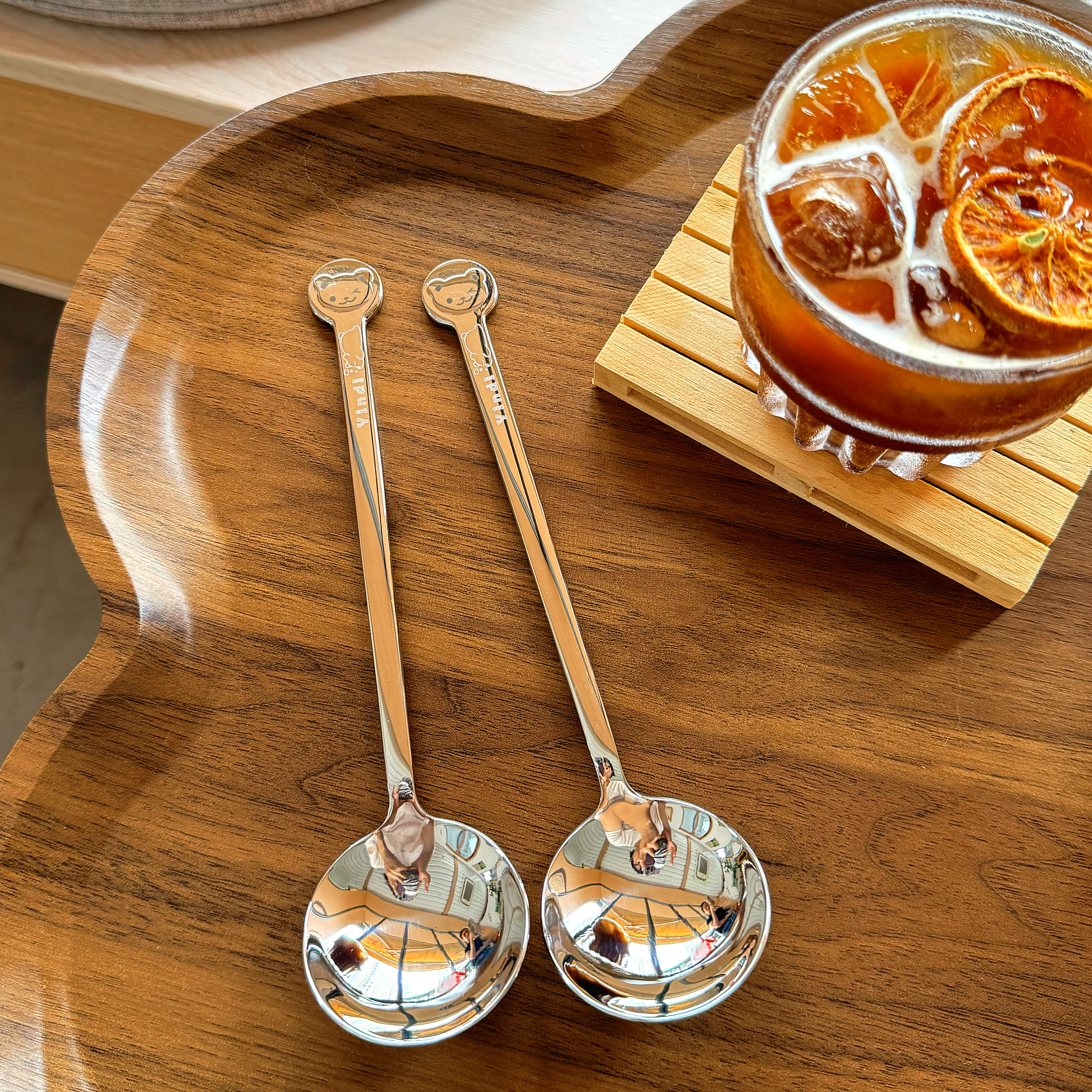 【支持光谱测试】316L不锈钢叮当勺高级西餐调羹日式家用长柄汤勺