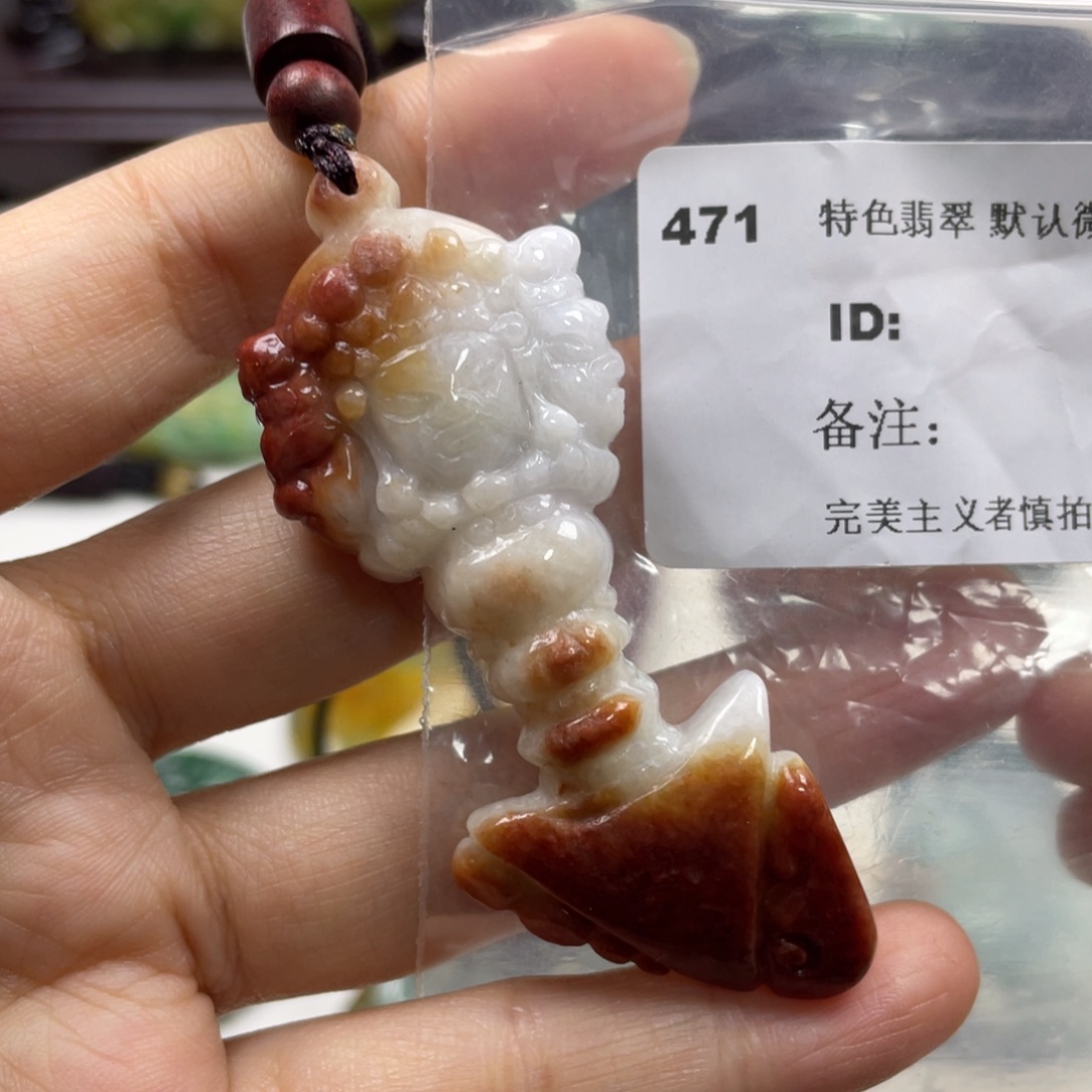 翡翠未镶嵌颈饰牌子