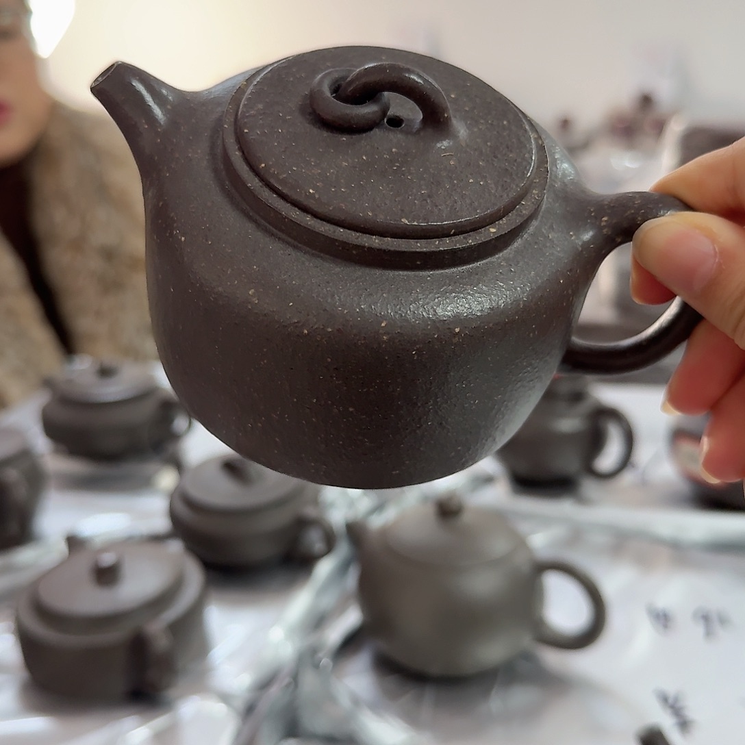 紫砂茶壶黄龙山原矿天青300