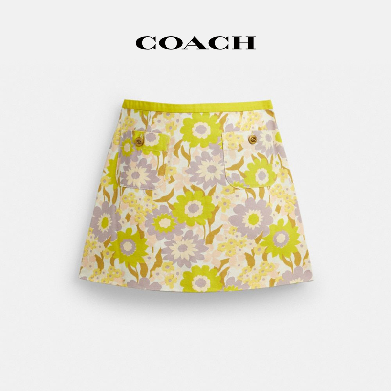COACH/蔻驰 棉迷你半身裙