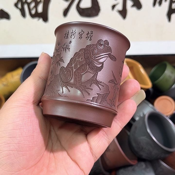 茶杯紫砂全手工紫砂主人杯