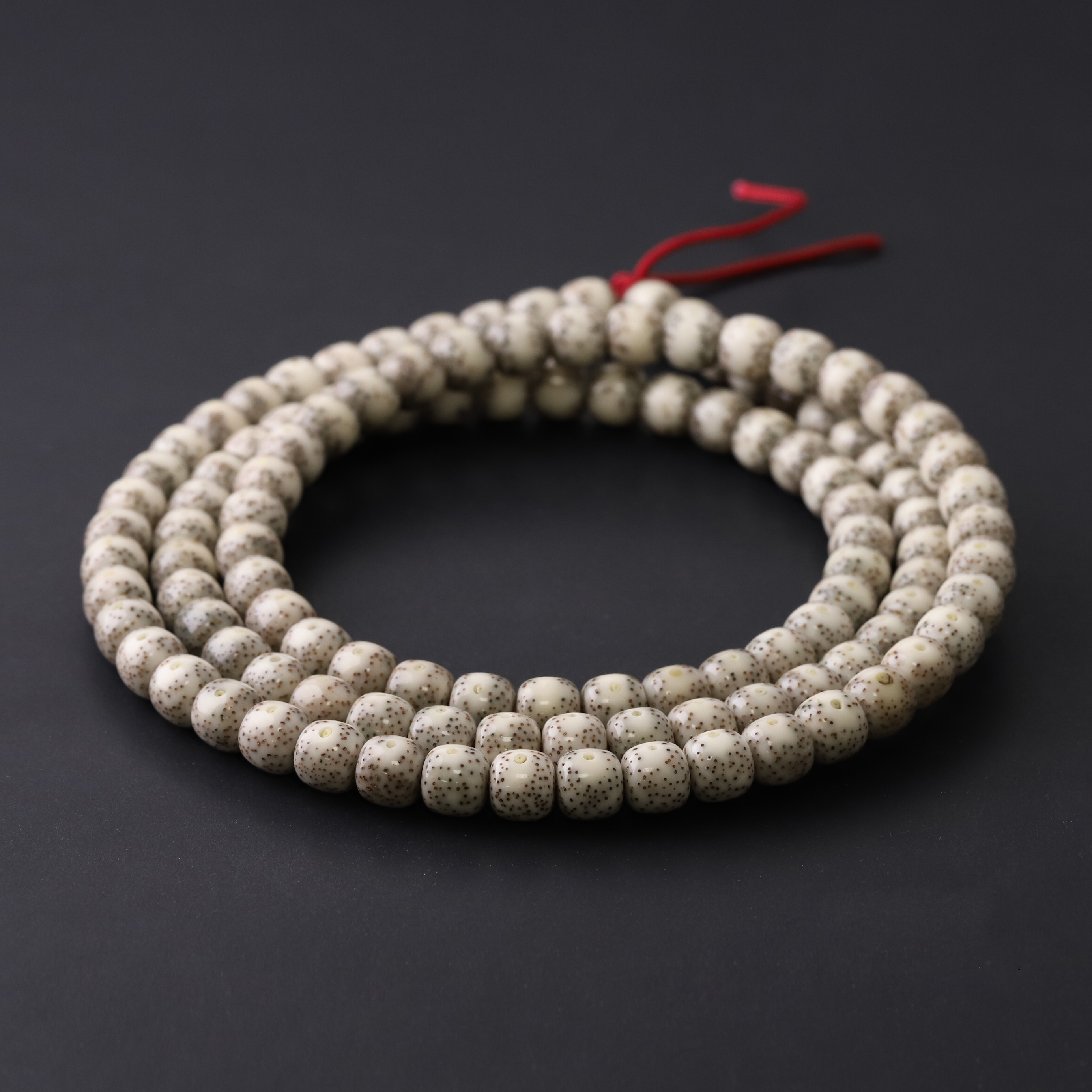 S7900【板王骨瓷灰】货头针尖星贯通大留白星月菩提108（送工具）