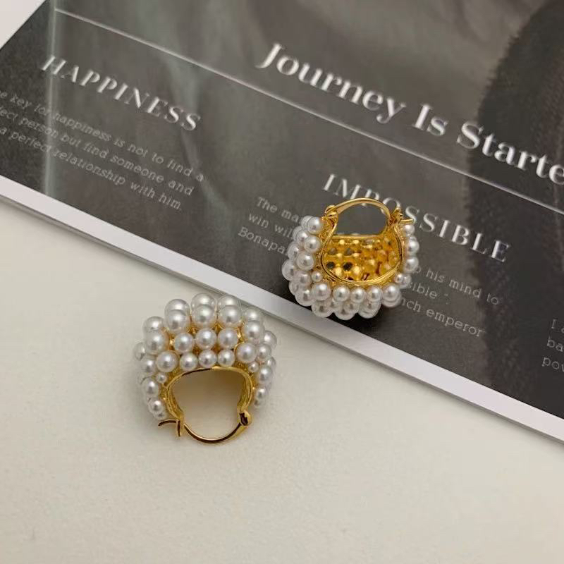 铜合金耳饰 【炸街】气质高端温柔百搭显瘦简约耳饰 A82