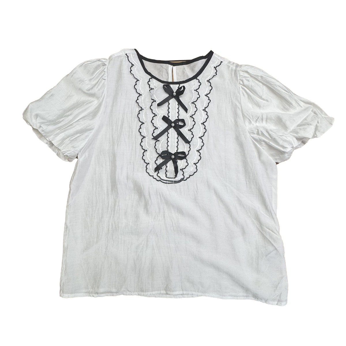 蝴蝶结设计感上衣D6668230