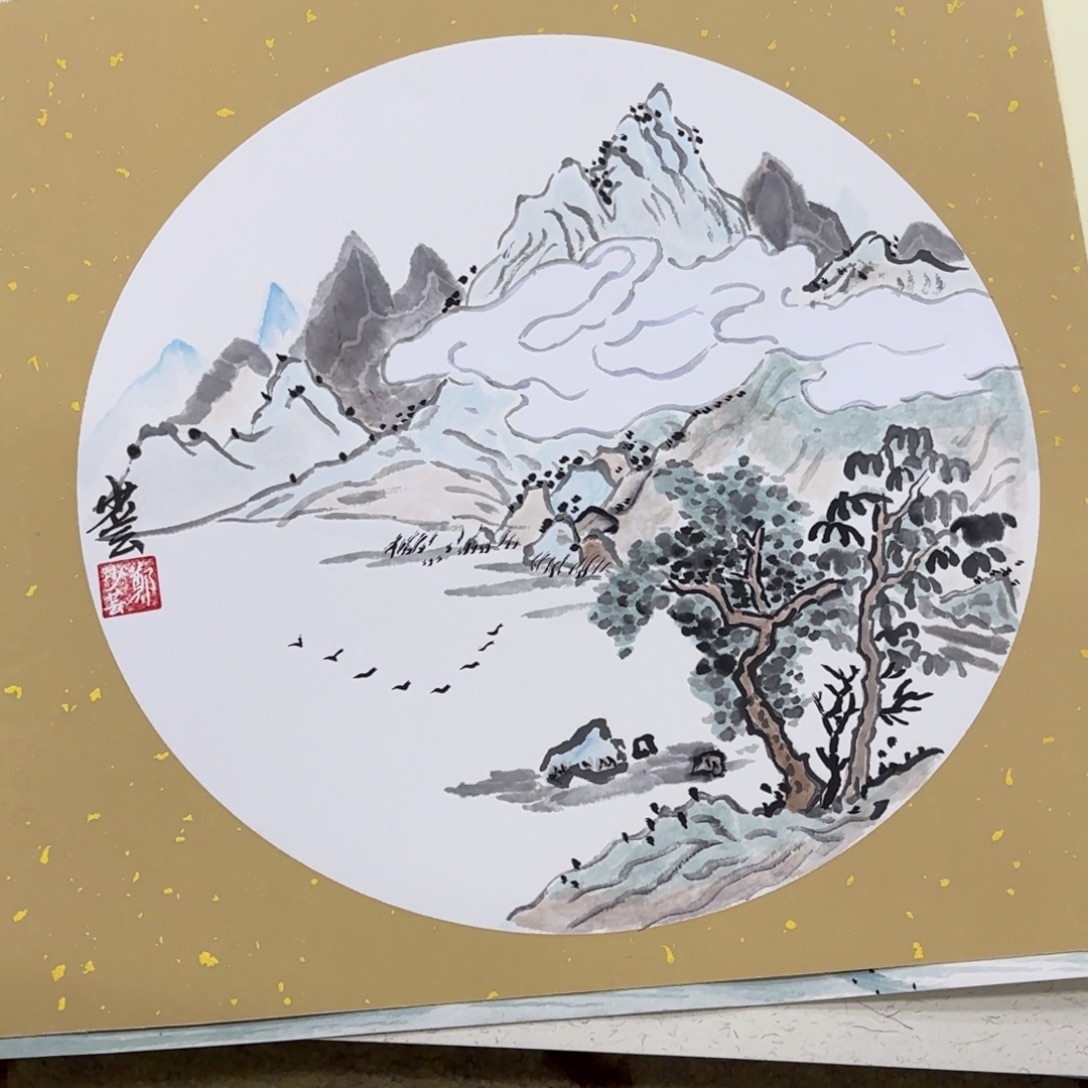 国画国画老师作品刘