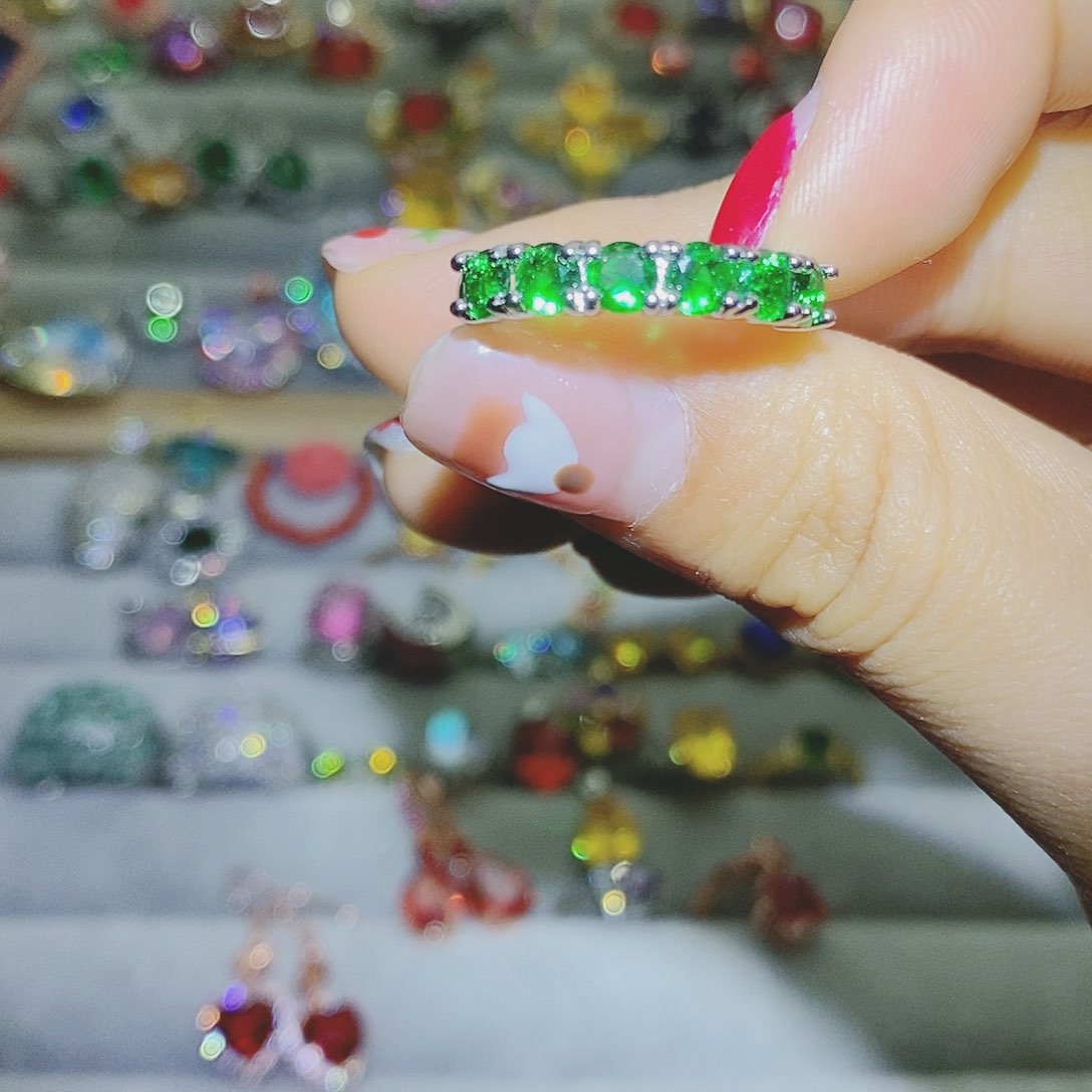 【闪购商品】芙蓉石戒指银S925镶嵌