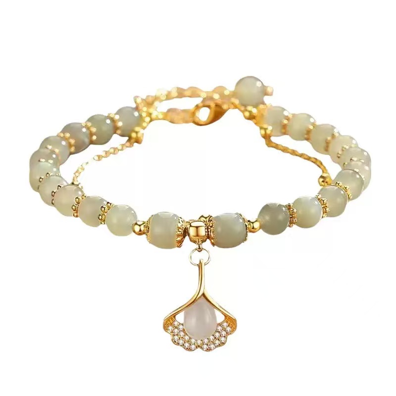 非金属陶瓷手链 TRS   三生有幸银杏叶手链  Q19