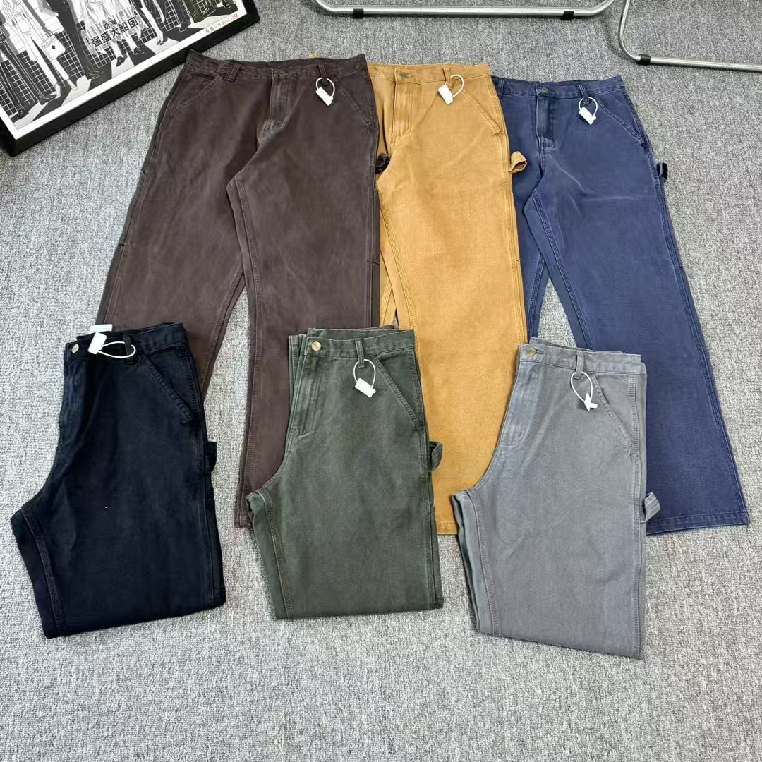 B11 纯色宽松帆布单膝伐木裤直筒工装休闲裤 Loose Fit 男款