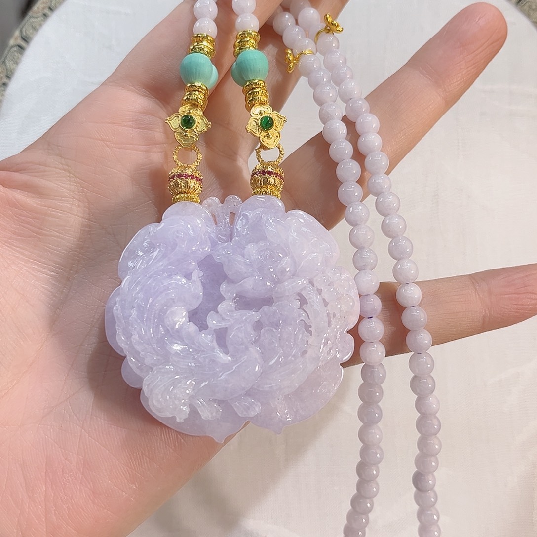 翡翠合金吊坠(赠链)