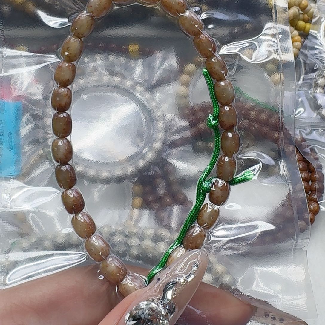 手串星月菩提78殿堂粉冰遇华星月菩提8×6手持