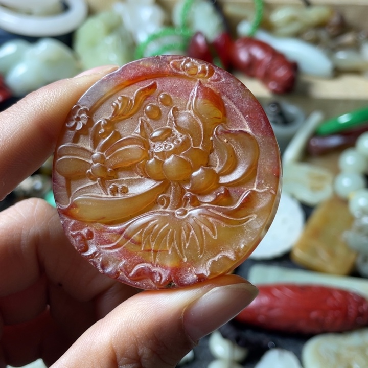 和田玉未镶嵌吊坠(不含链)