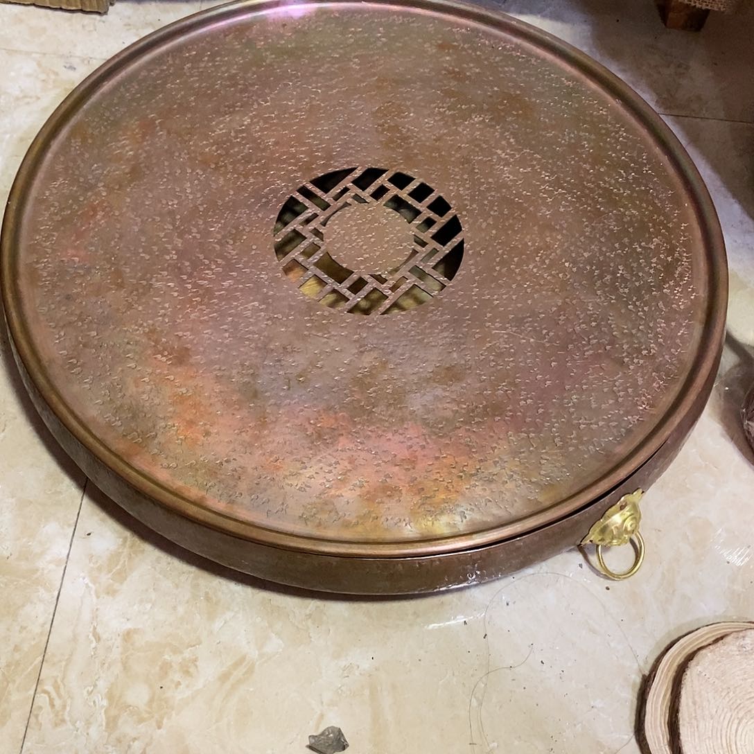 手工锻打工艺42大茶盘