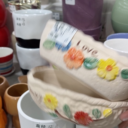 多肉绿植陶瓷花盆，9.9包邮，有孔