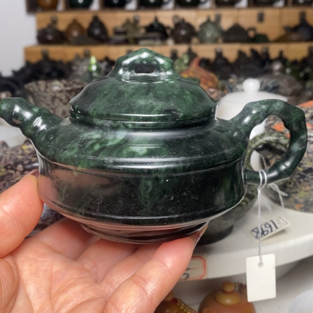 藏玉药王石福利款竹节壶240cc