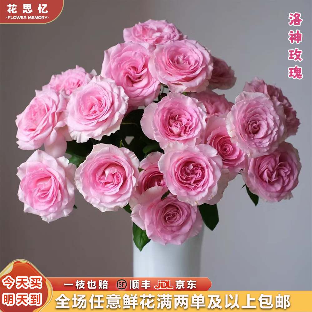 特价『洛神玫瑰10枝』全场任意满两单鲜花顺丰京东送货上门 三单鲜花送花瓶鲜花直播批发次日达