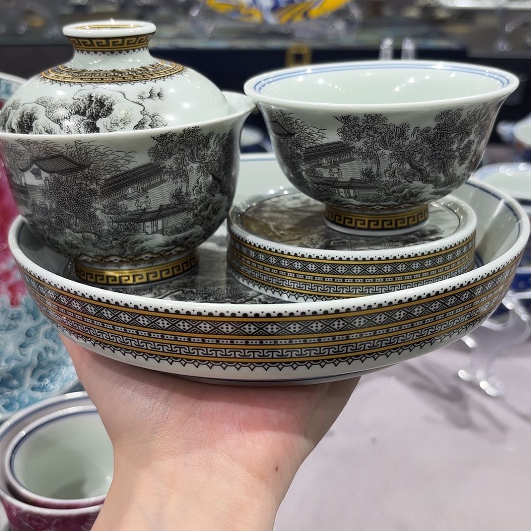 瓷片景德镇瓷器艺术半手