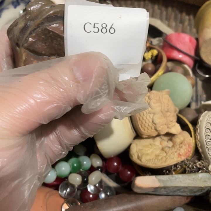 桥***缘瓷片c586号工艺品