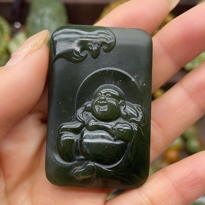 透闪石质玉未镶嵌吊坠(不含链)