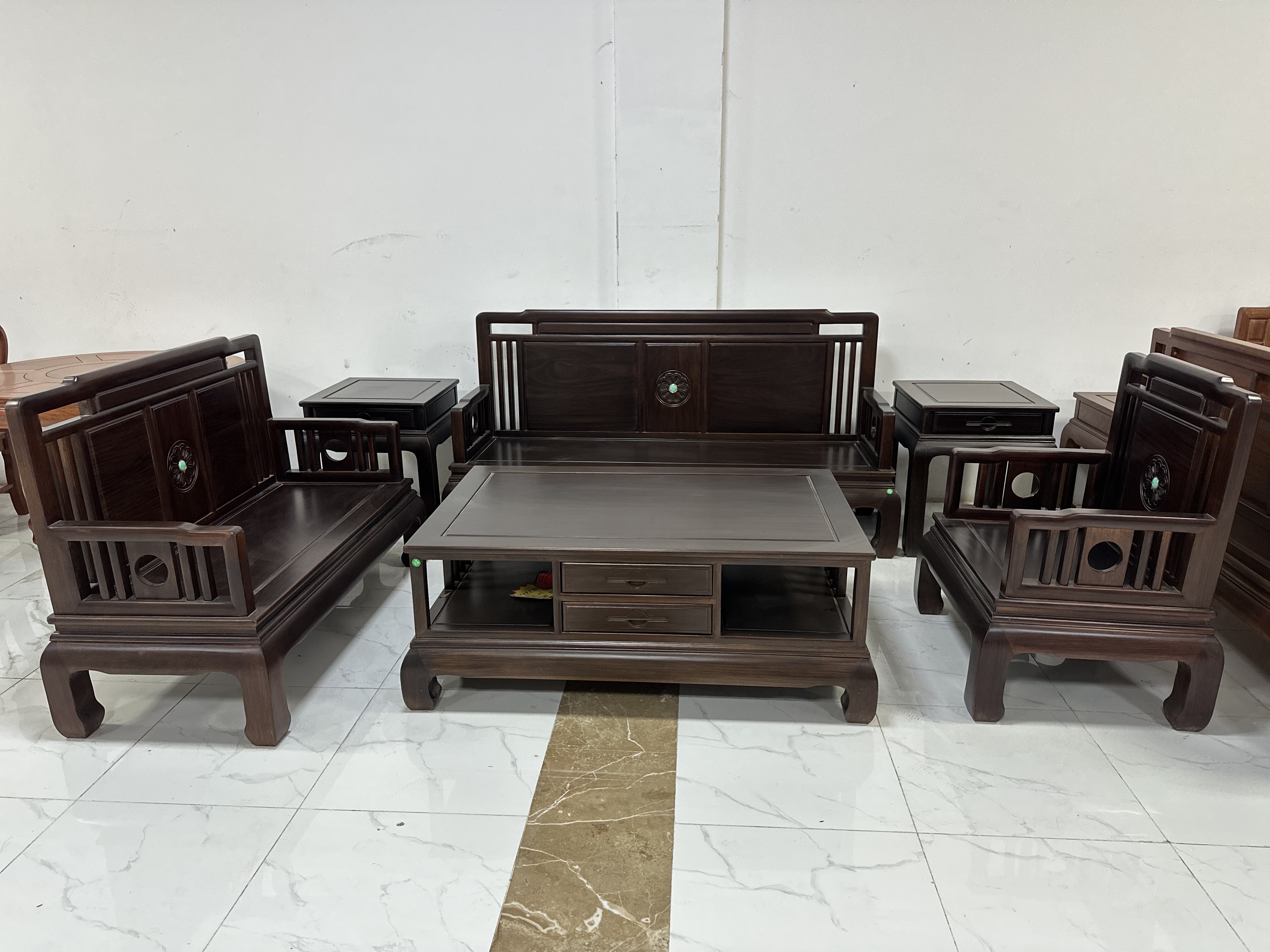 客厅实木沙发两用榫卯结构中式带抽屉禅意新中式简约古典成套明韵