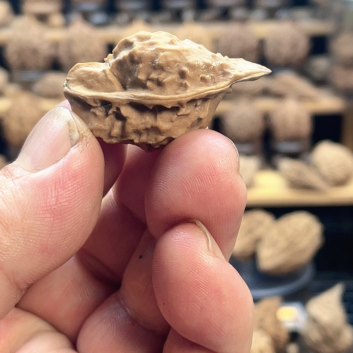 文玩核桃把件小鸟