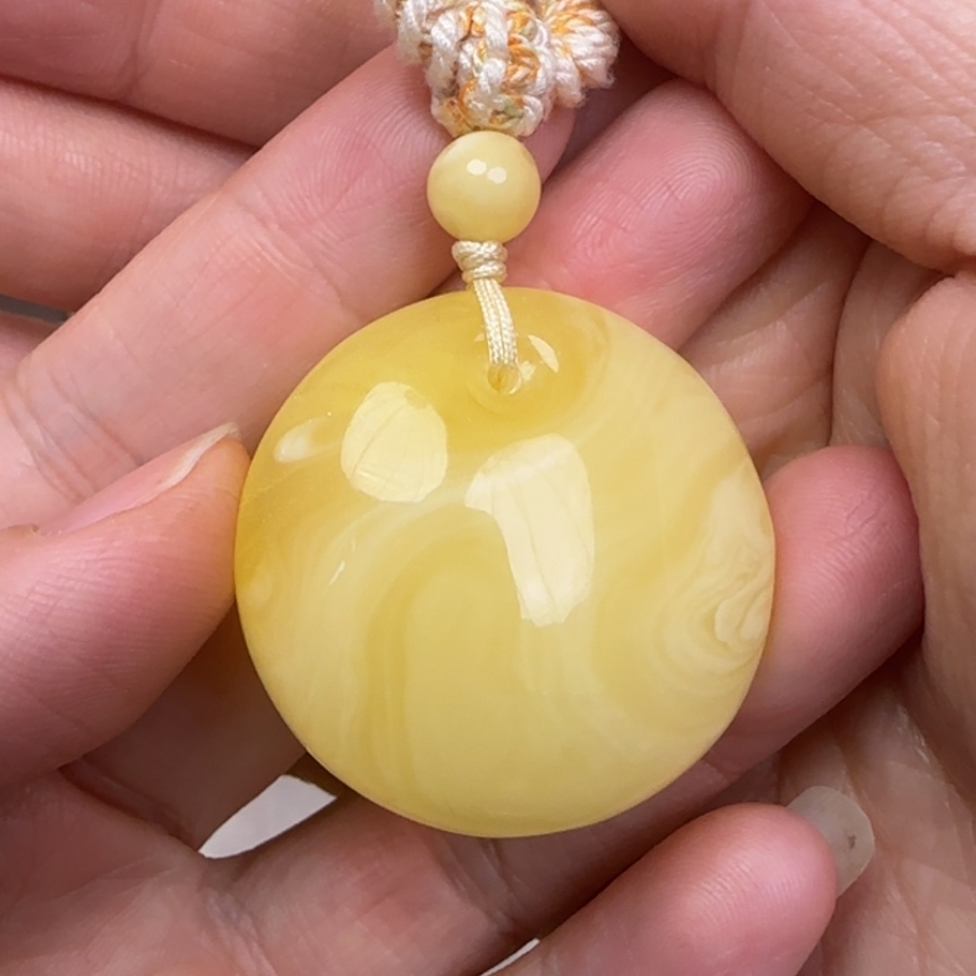 蜜蜡颈饰未镶嵌天然蜜蜡