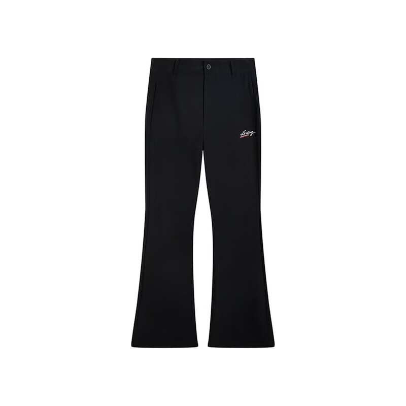 李宁（LI-NING）运动长裤25冬季加绒保暖宽松直筒休闲长卫裤AYKV858